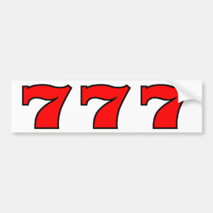 777 BUMPER STICKER