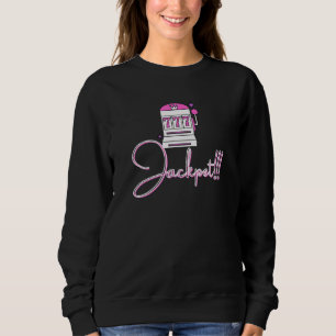 777 Slot Machine JACKPOT Lucky Gambling Casino Sweatshirt