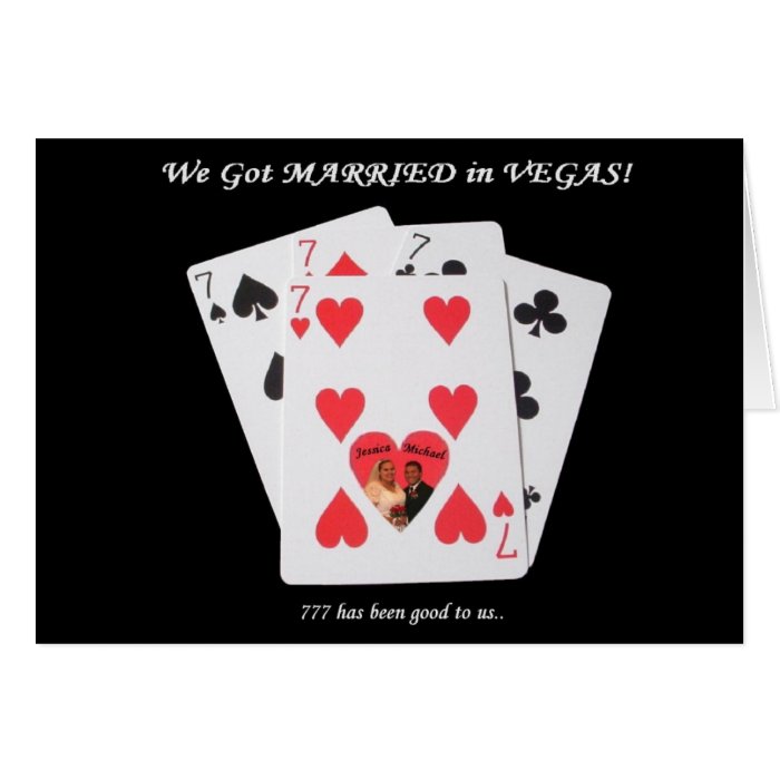 777 We Got MARRIED in VEGAS Card