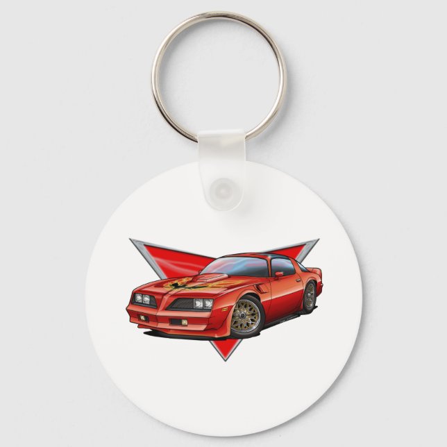 77-78 Red Firebird TA Keychain (Front)