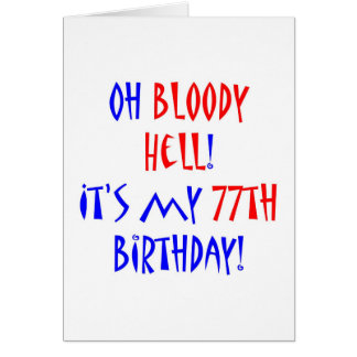 77 Bloody Hell Cards