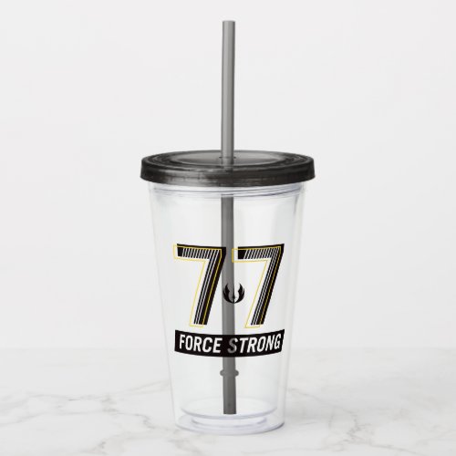 77 Force Strong Athletic Graphic Acrylic Tumbler