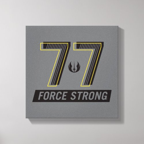 77 Force Strong Athletic Graphic Canvas Print