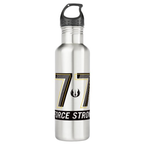 77 Force Strong Athletic Graphic Stainless Steel Water Bottle