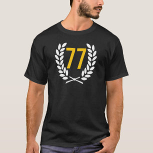 77 Number Birthday 77 Years Anniversary 77 Jubilee T-Shirt