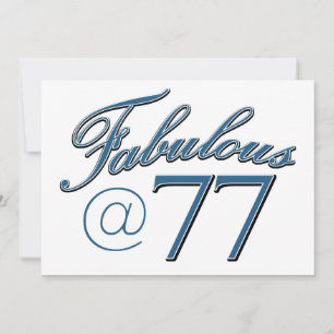 77  year old birthday designs