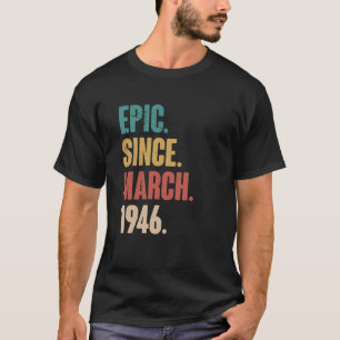 77 Years Old Vintage 1946 Birthday 77th Decoration T-Shirt