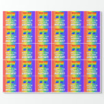 [ Thumbnail: 77th Birthday: Colorful, Fun Rainbow Pattern # 77 Wrapping Paper ]