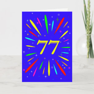 77th Birthday Explosion Card