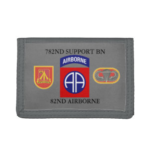 782ND SUPPORT BATTALION 82ND AIRBORNE TRIFOLD WALLET
