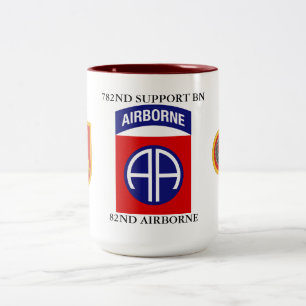 782ND SUPPORT BATTALION 82ND AIRBORNE Two-Tone COFFEE MUG