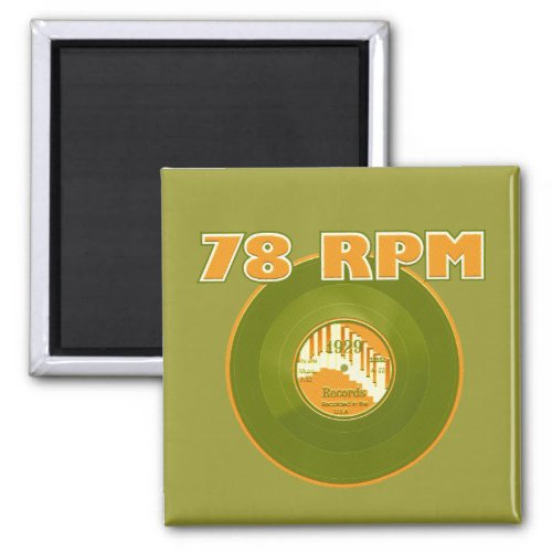 78 RPM 1929 Record Magnet