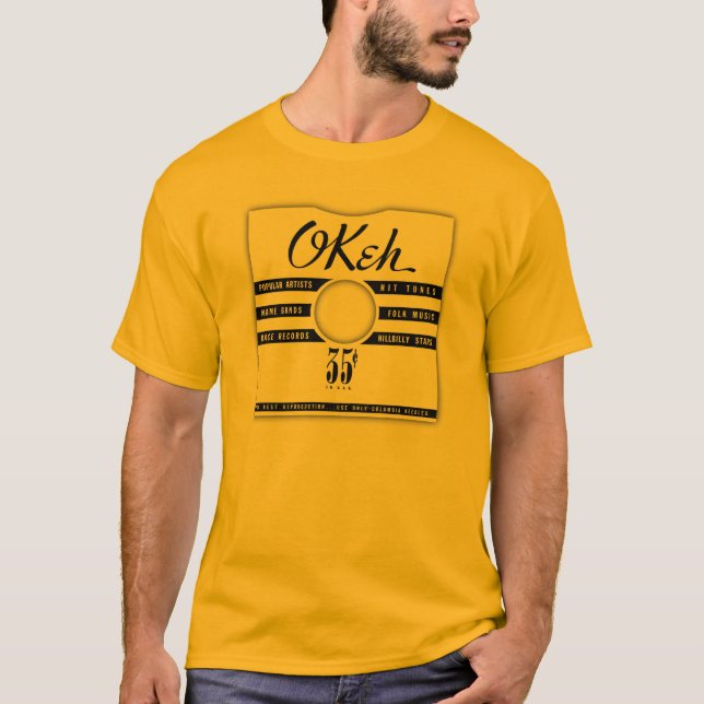 78 rpm Record Sleeve Okeh Tshirt (Front)