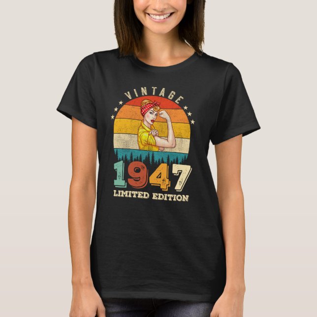 78 Year Old Bday 1947 Vintage 78th Birthday Women T-Shirt (Front)