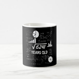 78 Year Old Bday Math Teacher 78th Birthday Gift Coffee Mug
