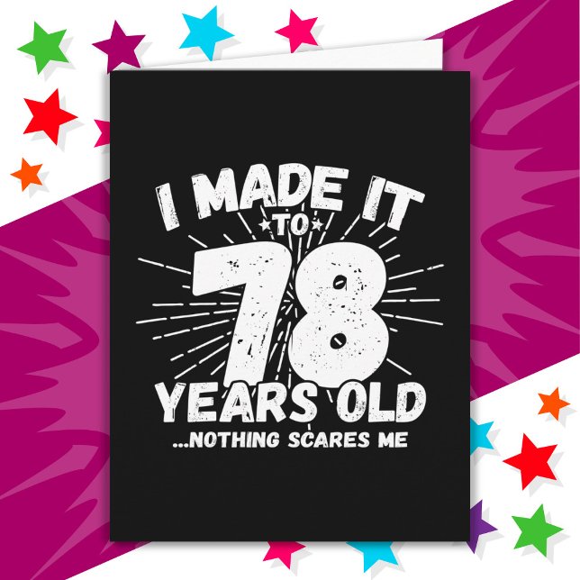 78 Year Old Sarcastic Meme Funny 78th Birthday Card (Creator Uploaded)