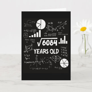 78 Years Old Bday Math Teacher 78th Birthday Gift Card