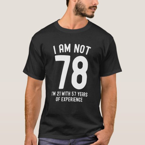 78th Birthday  Men Women Vintage 78 Year Old T_Shirt