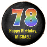 [ Thumbnail: 78th Birthday - Rainbow Spectrum Pattern Number 78 ]