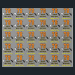 78th Birthday: Spooky Halloween Theme, Custom Name Wrapping Paper<br><div class="desc">This scary and spooky Hallowe'en birthday themed wrapping paper design features a large number "78" and the message "HAPPY BIRTHDAY, ", plus a custom name. There are also depictions of a bat and a ghost on the front. Wrapping paper like this might be used when wrapping presents that are being...</div>