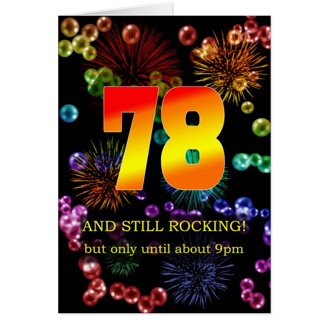78th Birthday Still Rocking Cards (Front)