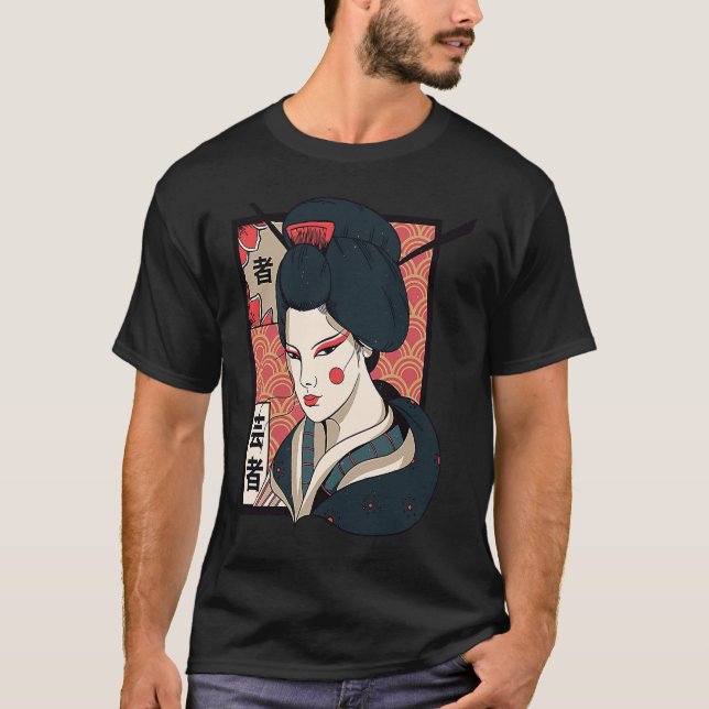 7942 Geisha traditional  PR T-Shirt (Front)