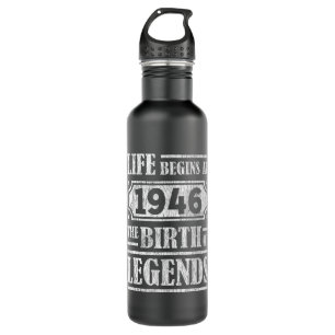 79 Year Old 1946 Birth Of Legend 79th Birthday Stainless Steel Water Bottle