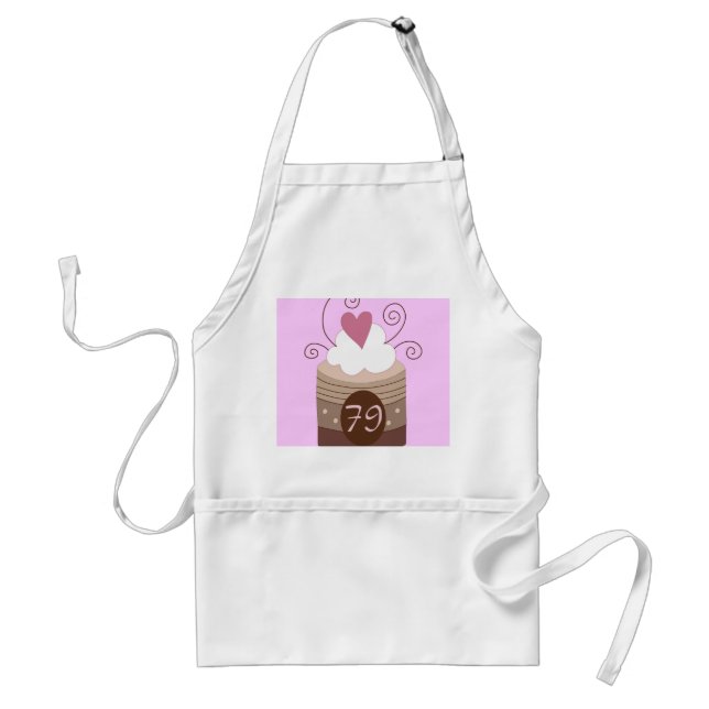 79th Birthday Gift Ideas For Her Adult Apron (Front)
