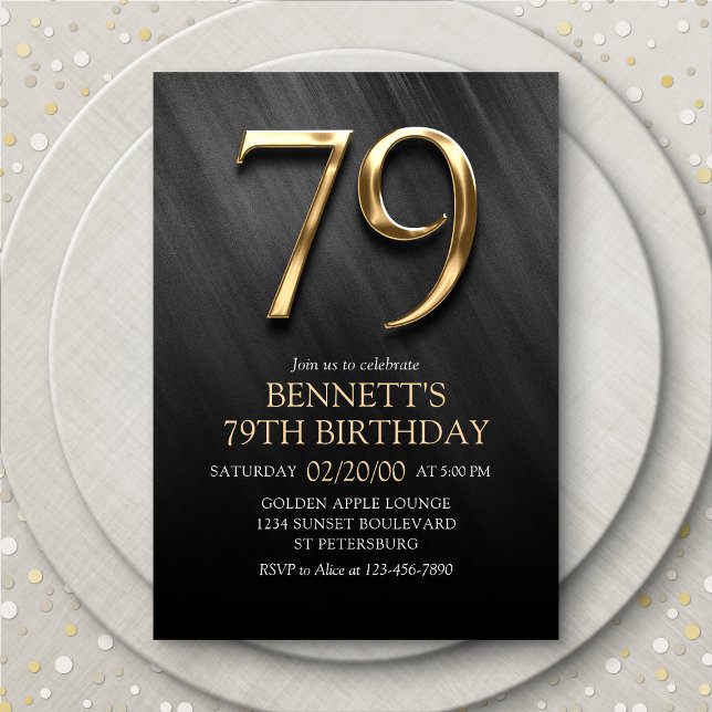 79th Birthday Invitation (Creator Uploaded)