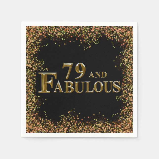 79th Birthday  Napkins (Front)