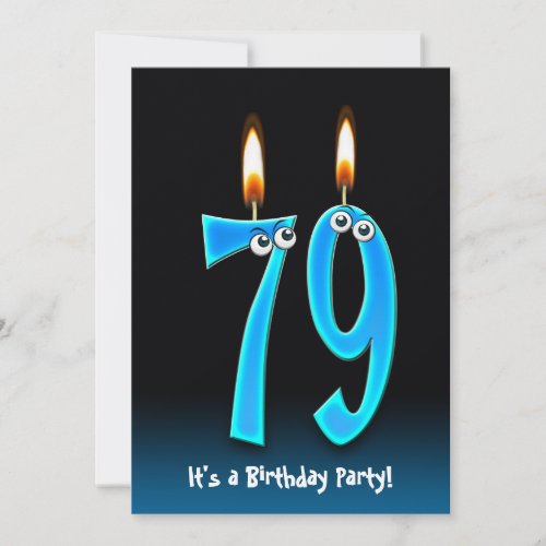 79th Birthday Party Invite