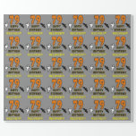 [ Thumbnail: 79th Birthday: Spooky Halloween Theme, Custom Name Wrapping Paper ]