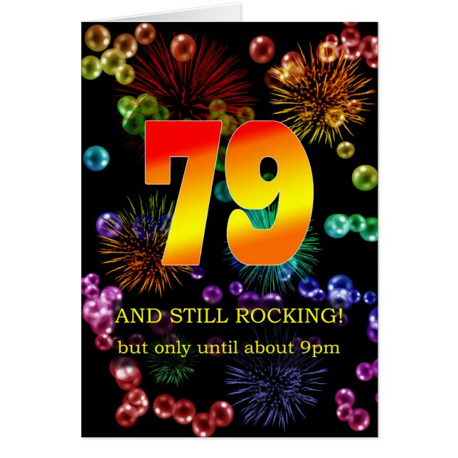79th Birthday Still Rocking Cards (Front)