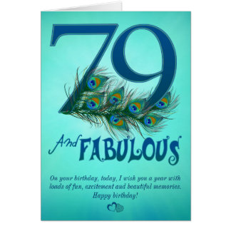 79th Birthday Cards, 79th Birthday Card Templates, Postage, Invitations ...