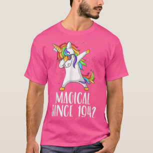 79th birthday, unicorn dab, Magical since 1942 T-Shirt