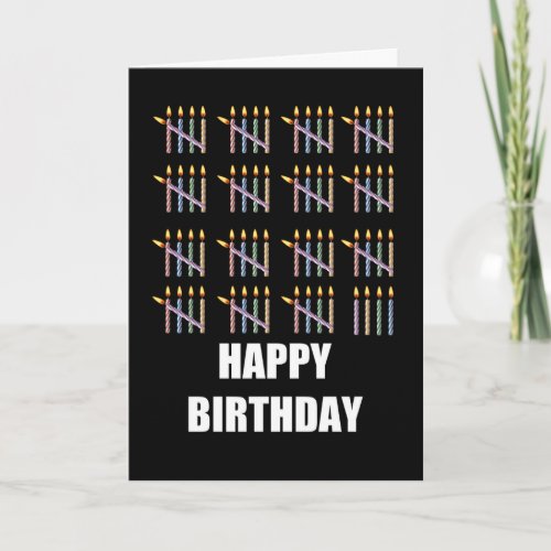 79th Birthday with Candles Card