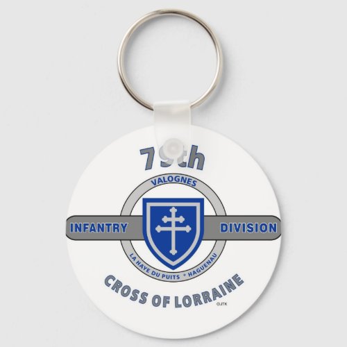 79TH INFANTRY DIVISION CROSS OF LORRAINE KEYCHAIN