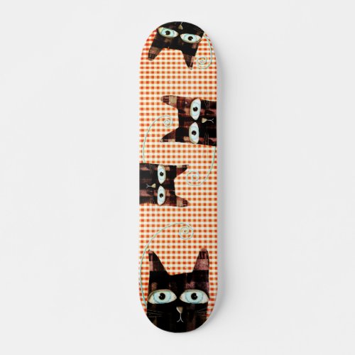7 1/4" Mini Skateboard Rupydetequila Cats