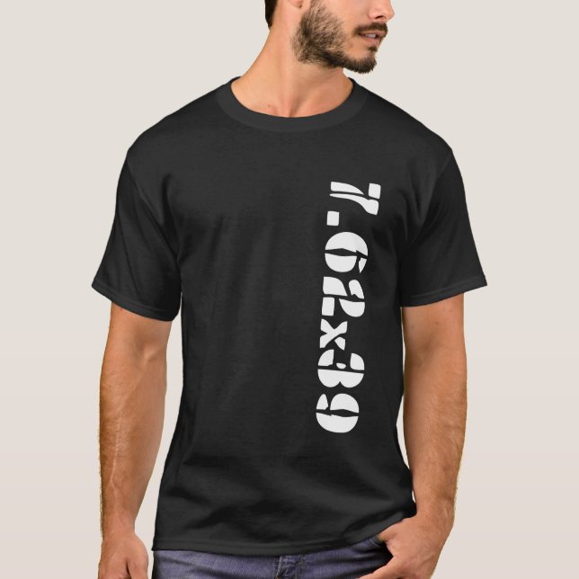 7.62X39 Caliber Ammo AK-47 Gun T-Shirt (Front)