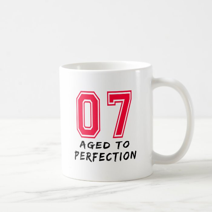 7 Aged To Perfection Birthday Design Mug