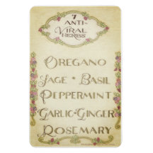 7 Anti-Viral Herbs 4" x 6" Magnet