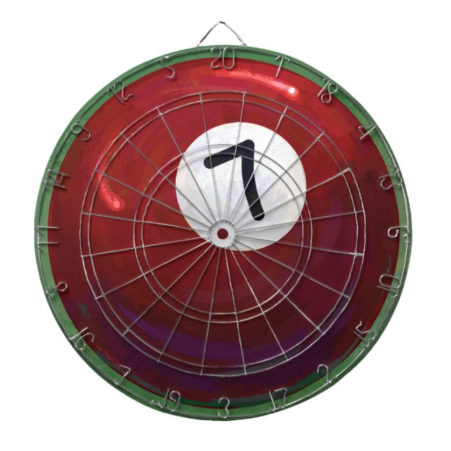 7 Ball Dartboard With Darts (Front)