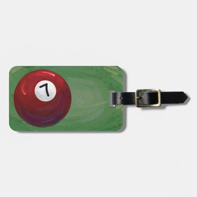 7 Ball Luggage Tag (Front Horizontal)