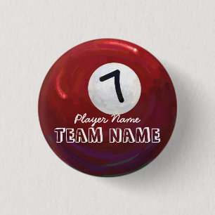 7 Ball Pinback Button