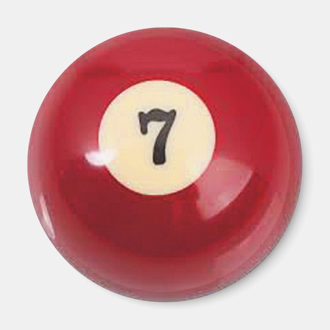 "7 Ball" pool ball design gifts and products Magnet (Front)