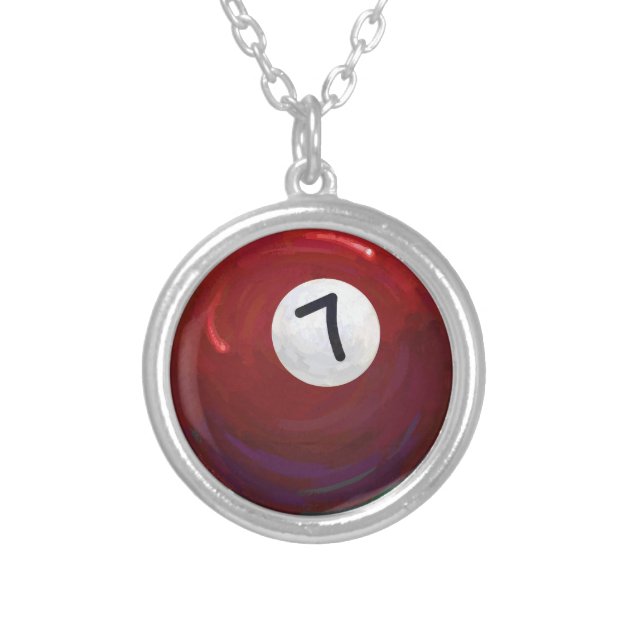 7 Ball Silver Plated Necklace | Zazzle