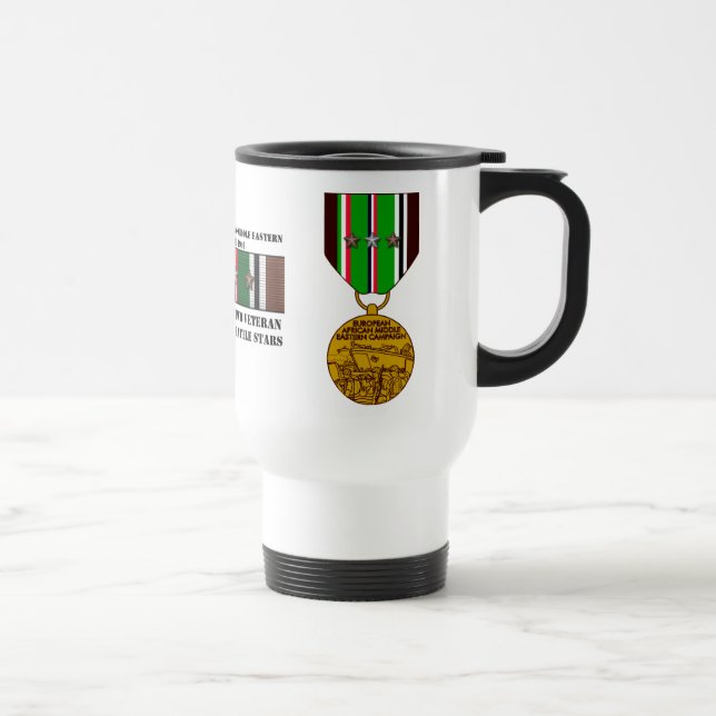 7 BATTLE STARS / WORLD WAR II VETERAN TRAVEL MUG (Right)