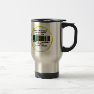 7 BATTLE STARS / WORLD WAR II VETERAN TRAVEL MUG