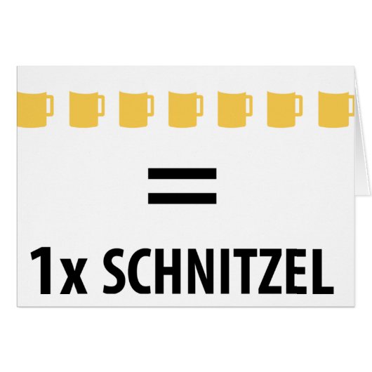 7 Bier sind ein Schnitzel icon Cards (Front Horizontal)