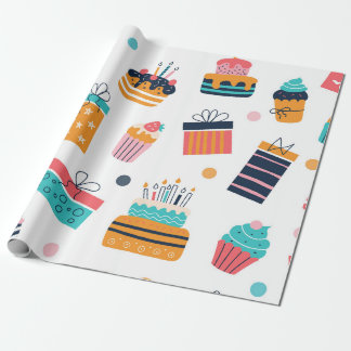 7- Birthday wrapping paper pattern